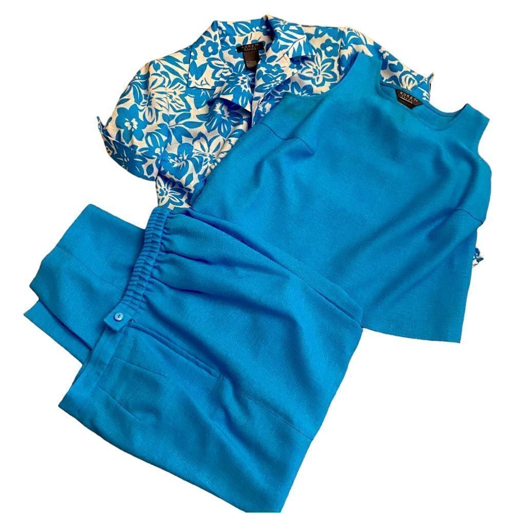 Koret Women’s Pants Suit 3 Pc Vintage Size 14 WP